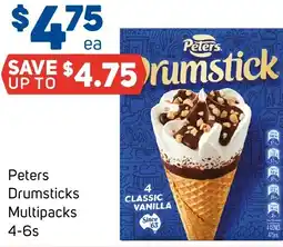 Foodland Peters drumsticks multipacks 4-6s offer