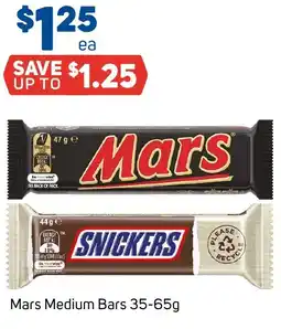 Foodland Mars medium bars offer