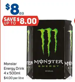 Foodland Monster energy drink offer