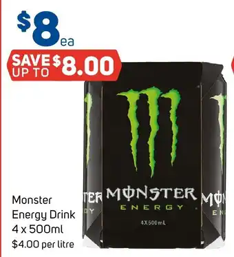 Monster energy drink
