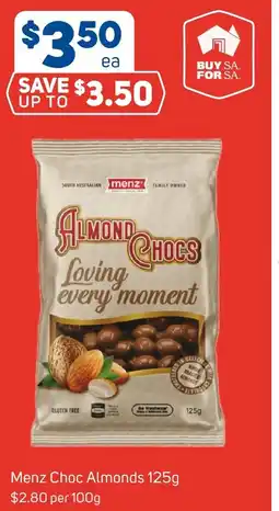 Foodland Menz choc almonds offer