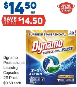 Foodland Dynamo professional laundry capsules offer