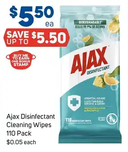Foodland Ajax disinfectant cleaning wipes offer