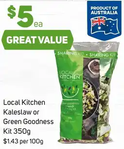 Foodland Local kitchen kaleslaw or green goodness kit offer
