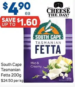 Foodland South cape tasmanian fetta offer