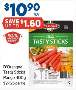 Foodland D'orsogna tasty sticks range offer