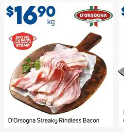 Foodland D'orsogna streaky rindless bacon offer