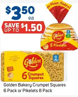 Foodland Golden bakery crumpet square or pikelets offer