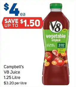 Foodland Campbell's v8 juice offer