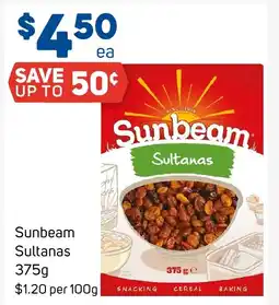 Foodland Sunbeam sultanas offer