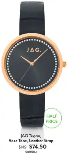 Angus & Coote JAG Tegan Leather Strap offer