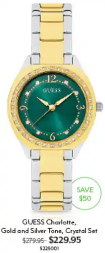 Angus & Coote GUESS Charlotte Crystal Set offer