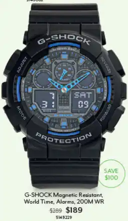 Angus & Coote G-SHOCK Magnetic Resistant World Time Alarms offer