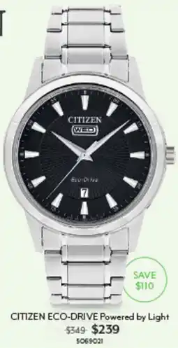 Angus & Coote Citizen eco-drive powered by light offer
