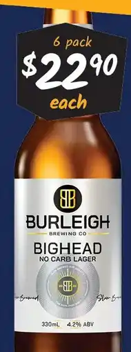 Cellarbrations Bighead no carb lager offer