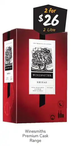 Cellarbrations Winesmiths Premium Cask Range offer