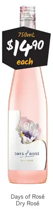 Cellarbrations Days of Rosé Dry Rosé offer