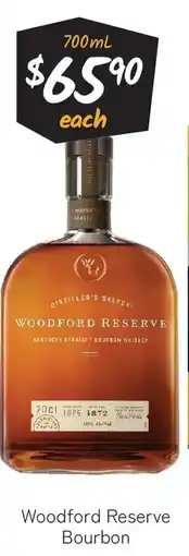 Cellarbrations Woodford Reserve Bourbon offer