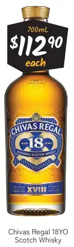 Cellarbrations Chivas regal 18yo scotch whisky offer