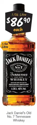 Cellarbrations Jack daniel's old no. 7 tennessee whiskey offer