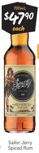 Cellarbrations Sailor Jerry Spiced Rum offer