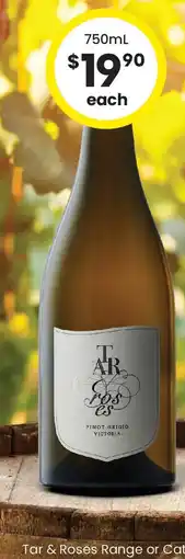 The Bottle O Tar & Roses Range offer