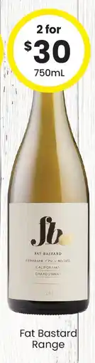 The Bottle O Fat Bastard Range offer