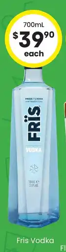 The Bottle O Fris Vodka offer