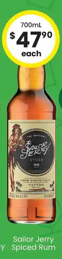 The Bottle O Sailor Jerry Spiced Rum offer