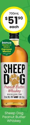 The Bottle O Sheep Dog Peanut Butter Whiskey offer