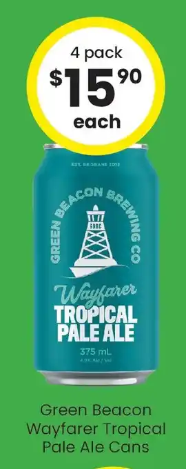 The Bottle O Green Beacon Wayfarer Tropical Pale Ale Cans offer