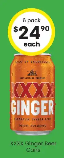 The Bottle O XXXX Ginger Beer Cans offer
