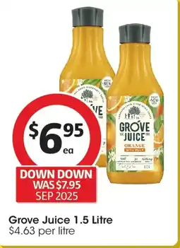 Coles Grove juice offer