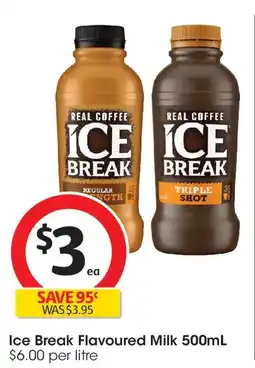 Coles Ice break flavoured milk offer