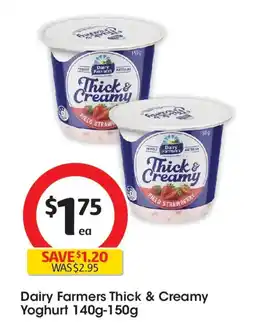 Coles Dairy farmers thick & creamy yoghurt offer