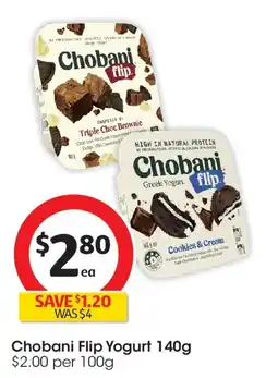 Coles Chobani flip yogurt offer