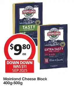 Coles Mainland cheese block offer