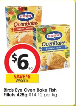 Coles Birds eye oven bake fish fillets offer