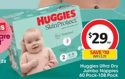 Coles Huggies ultra dry jumbo nappies offer