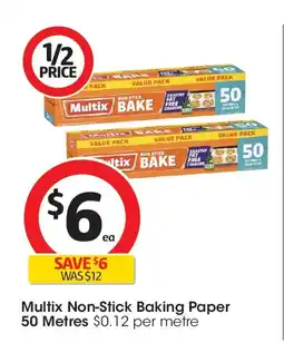 Coles Multix non-stick baking paper offer
