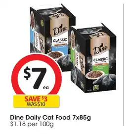 Coles Dine daily cat food offer