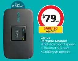 Coles Optus portable modem offer