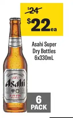 Coles Asahi super dry bottles offer