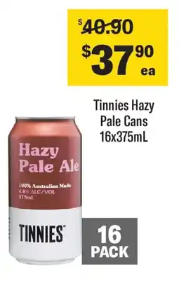 Coles Tinnies hazy pale cans offer