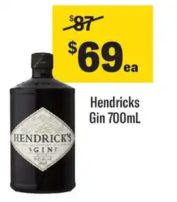 Coles Hendricks gin offer