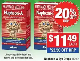 Direct Chemist Outlet Naphcon-A Eye Drops offer
