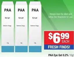 Direct Chemist Outlet PAA Eye Gel offer