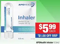 Direct Chemist Outlet APOHealth Inhaler offer