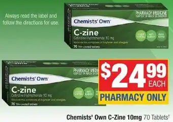 Direct Chemist Outlet Chemists' Own C-Zine offer