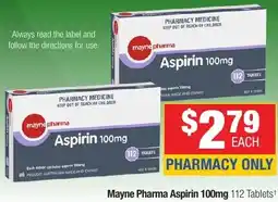 Direct Chemist Outlet Mayne Pharma Aspirin offer